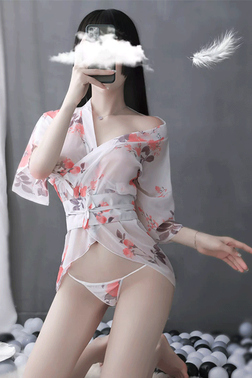 미니 가운 기모노
